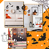 Halloween Theme Wood Pendant Decorations HJEW-WH0043-56-6