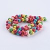 Synthetic Turquoise Beads Strands G-P347-15-2