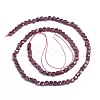 Natural Ruby/Red Corundum Beads Strands G-E560-A06-4mm-2