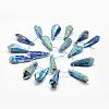 Electroplated Natural Quartz Crystal Beads Strands G-G890-A-05-2