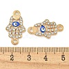 Alloy Blue Enamel Connector Charms ENAM-S003-02D-3