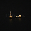 304 Stainless Steel Round Ball Stud Earrings for Women GN4839-4