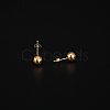 304 Stainless Steel Round Ball Stud Earrings for Women GN4839-4