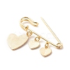 Triple Heart Charm Enamel Brooch JEWB-BR00064-3