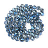 Transparent Electroplate Glass Beads Strands EGLA-N006-038B-2