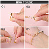 Brass Double Opening Lobster Claw Clasps KK-WH0043-10B-2