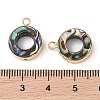 Natural Paua Shell Pendants SHEL-P017-18G-3