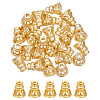 BENECREAT 24Pcs Brass Bead Cone KK-BC0013-15-1