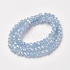 Electroplate Glass Beads Strands EGLA-A034-J6mm-T04-2