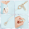 WADORN® 2Pcs 2 Colors ABS Imitation Pearl Bag Chain FIND-WR0004-49-2