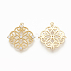 Brass Micro Pave Cubic Zirconia Pendants ZIRC-Q014-064G-02-1