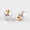 Acrylic Pearl Ear Nuts OACR-WH0002-01A-2