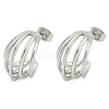 Non-Tarnish 304 Stainless Steel Stud Earrings for Women EJEW-S227-44P-1