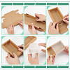 Foldable Paper Drawer Boxes with Clear Plastic Cover CON-WH0095-68A-05-4