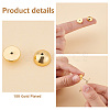 PandaHall Elite 8Pcs Brass Ear Nuts KK-PH0006-49-4