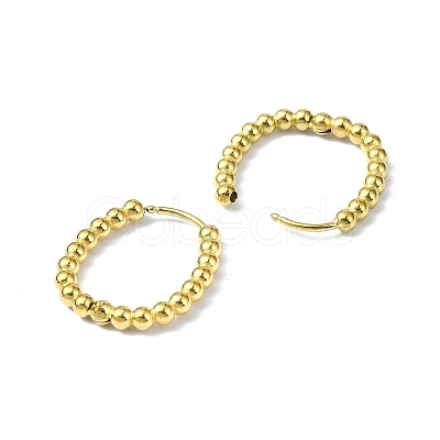 Ion Plating(IP) Real 18K Gold Plated 316 Stainless Steel Hoop Earrings EJEW-L267-005G-01-1