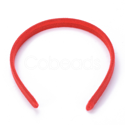 Hair Accessories Plain Plastic Hair Band Findings OHAR-S195-05A-1