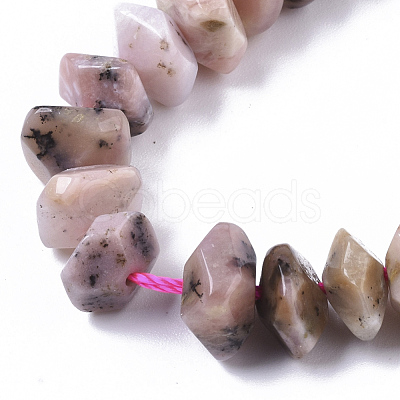 Natural Pink Opal Beads Strands G-R462-21-1