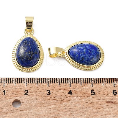 Natural Lapis Lazuli Pendants G-M405-05G-03-1