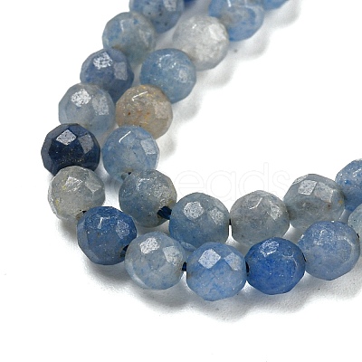 Dyed & Heated Natural Blue Aventurine Beads Strands G-E571-A10-04-1