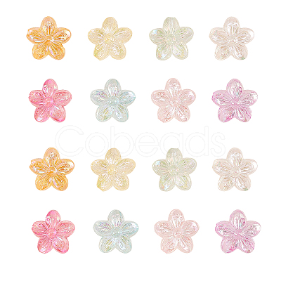 80pcs 8 Colors Transparent Acrylic Beads TACR-CJ0001-25-1