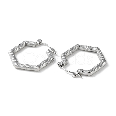 Non-Tarnish 304 Stainless Steel Hoop Earrings STAS-Z052-10P-1