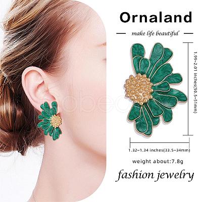 Vintage Flower Stud Earrings for Women JE1095B-1