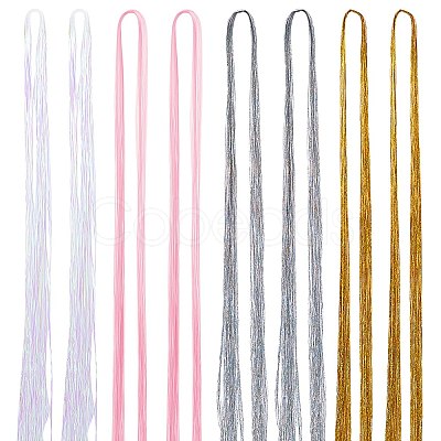 PandaHall Elite 8Pcs 4 Colors Fashion Women's Hair Accessories PHAR-PH0001-13-1