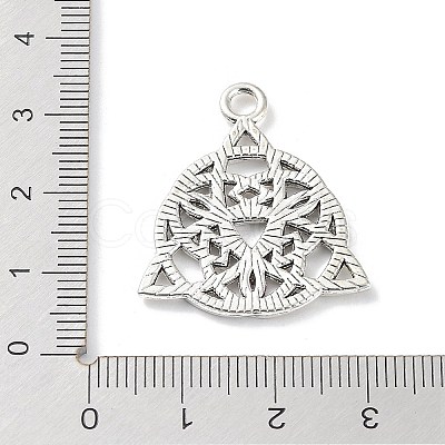 Tibetan Style Alloy Pendants PALLOY-D027-14AS-1