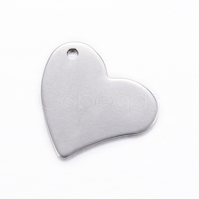 Non-Tarnish 304 Stainless Steel Stamping Blank Tag Pendants STAS-D445-60-1