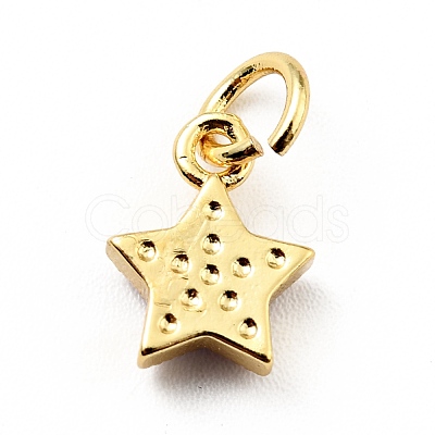 Rack Plating Brass Enamel Charms KK-G387-06G-1