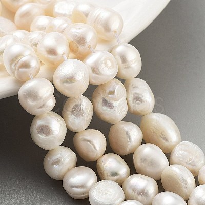 Natural Cultured Freshwater Pearl Beads Strands PEAR-P062-30A-1