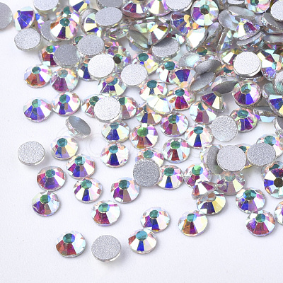 Glass Flat Back Rhinestone Cabochons RGLA-S002-12SS-15-1