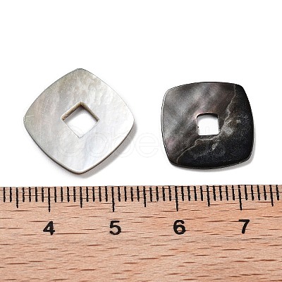 Natural Black Lip Shell Cabochons SSHEL-D084-03A-1