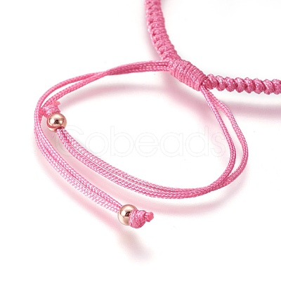 Nylon Cord Braided Bead Bracelets Making BJEW-F360-FRG01-1