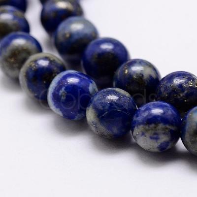 Natural Lapis Lazuli Beads Strands G-A163-07-8mm-1