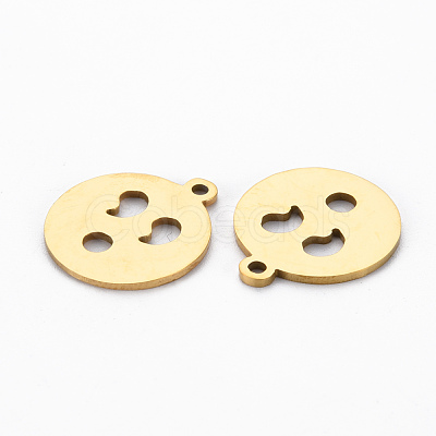 Ion Plating(IP) 201 Stainless Steel Pendants STAS-Q240-060G-1