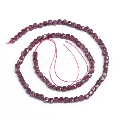 Natural Ruby Beads Strands G-E560-A06-4mm-1