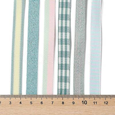 18 Yards 6 Styles Polyester Ribbon SRIB-Q022-F01-1