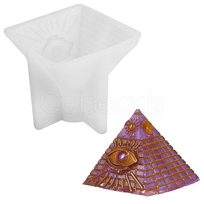 Pyramid Shape DIY Candle Silicone Molds DIY-SZ0007-16-1