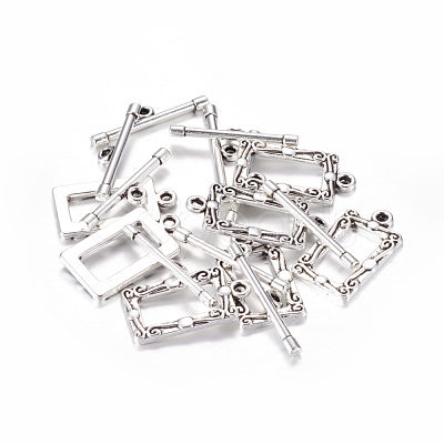 Tibetan Style Alloy Toggle Clasps X-LF5079Y-1