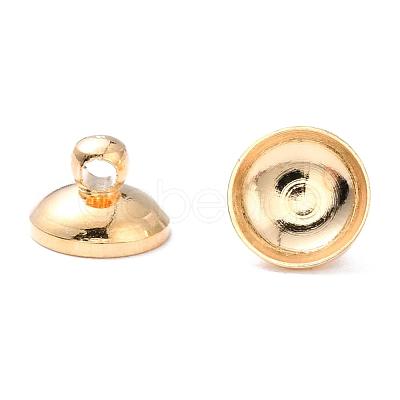 Rack Plating Brass Bead Cap Bails KK-WH0003-8mm-02G-1