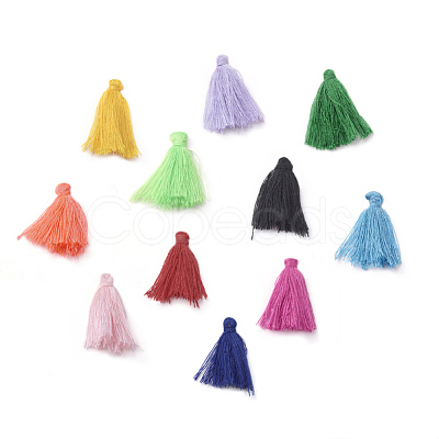 Polycotton(Polyester Cotton) Tassel Pendant Decorations FIND-G011-M-1