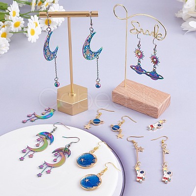 DIY Planet Earring Making Kit DIY-SZ0009-55-1