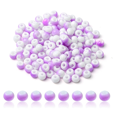 6/0 Opaque Glass Seed Beads SEED-YW0002-13C-1