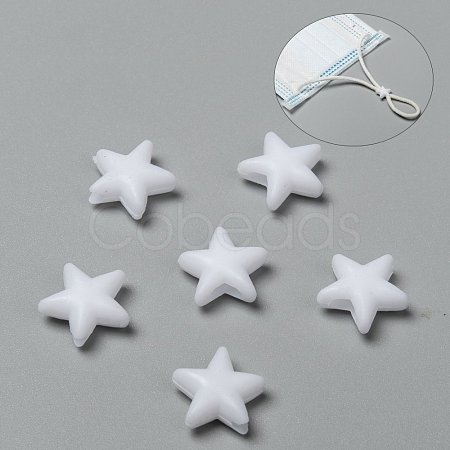 Star PVC Plastic Cord Lock for Mouth Cover X-KY-D013-01A-1