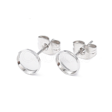 304 Stainless Steel Stud Earring Finding EJEW-I285-26P-1