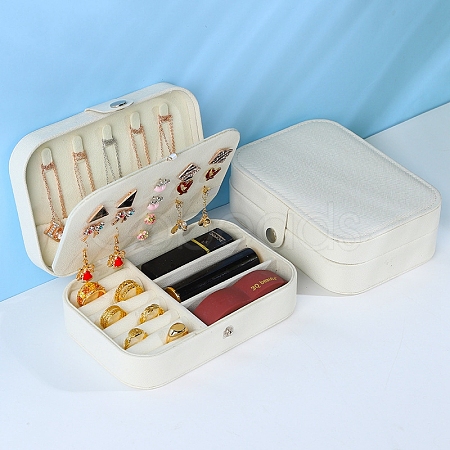 Double Layer PVC Jewelry Organizer Case PW-WG46999-05-1