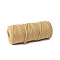 Cotton String Threads for Crafts Knitting Making, BurlyWood, 3mm, about 218.72 Yards(200m)/Roll