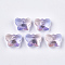 Rainbow K9 Glass Charms, Faceted, Butterfly, Lilac, 12x15.5x7.5mm, Hole: 1mm